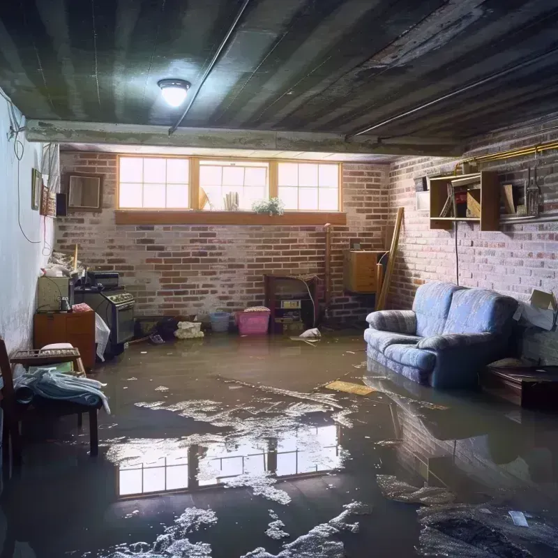 Flooded Basement Cleanup in Camp Lake, WI